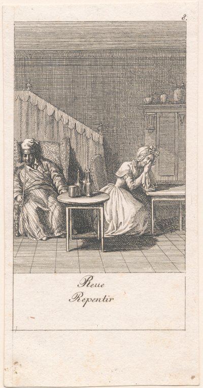 Motivi per il matrimonio e le loro conseguenze. Bl. 8 da Daniel Nikolaus Chodowiecki