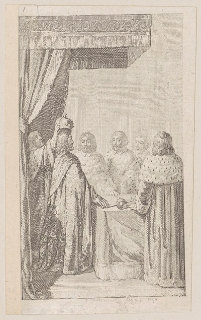 Tavola 1 per "Storia dello Stato prussiano-brandeburghese", seconda parte da Daniel Nikolaus Chodowiecki