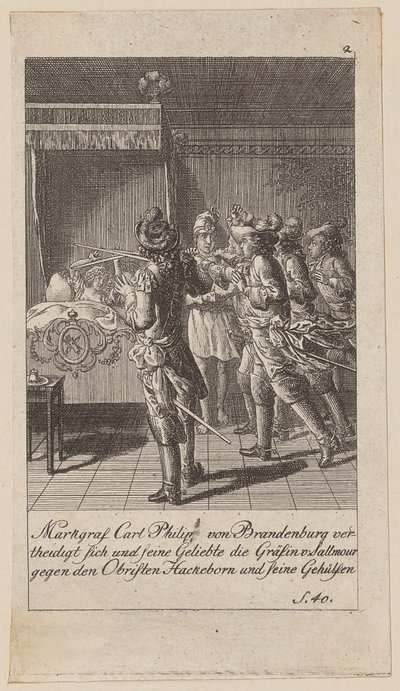 Foglio 2 della serie «Storia del Brandeburgo» da Daniel Nikolaus Chodowiecki