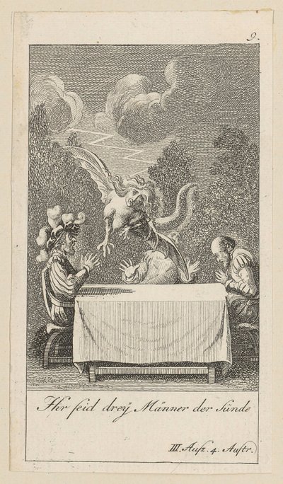 Tavola 9 per “La tempesta” di Shakespeare da Daniel Nikolaus Chodowiecki