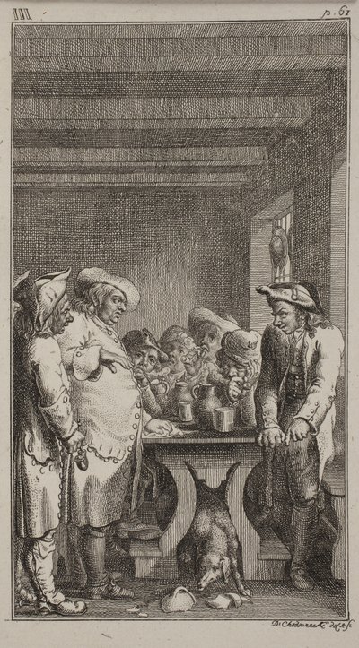 Il cane del barbiere lecca l