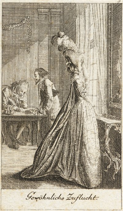 Illustrazione per «La vita di una giovane donna maleducata» da Daniel Nikolaus Chodowiecki