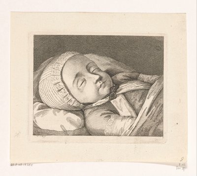 Bambino sul letto di morte da Daniel Nikolaus Chodowiecki