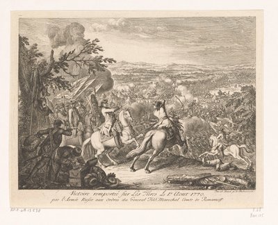 Vittoria del generale Rumyantsev durante la battaglia di Cahul, 1770 da Daniel Nikolaus Chodowiecki