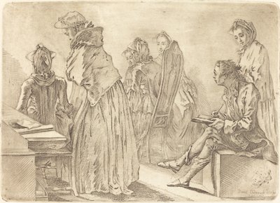 Festa con sei signore e l