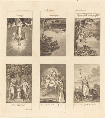 Sei grandi eventi del 1780-1790 da Daniel Nikolaus Chodowiecki