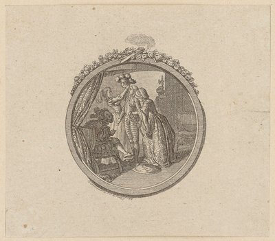 Vignetta del titolo per il romanzo cavalleresco «Palmerin von Oliva» da Daniel Nikolaus Chodowiecki