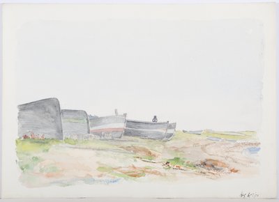 Barche da pesca, Holy Island, 1895 da Daniel Oliver