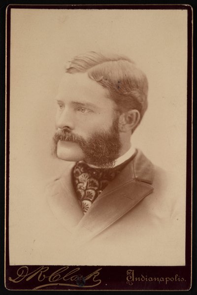 Ritratto di Barton Warren Evermann 1853-1932, prima del 1900 da Daniel R Clark