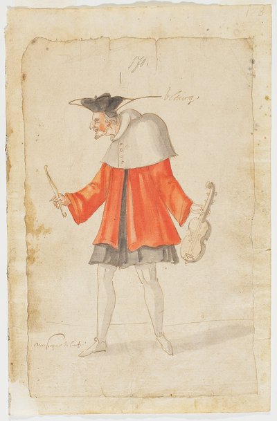 Un Musicista dal Balletto del Serio e del Grottesco, 1627 da Daniel Rabel