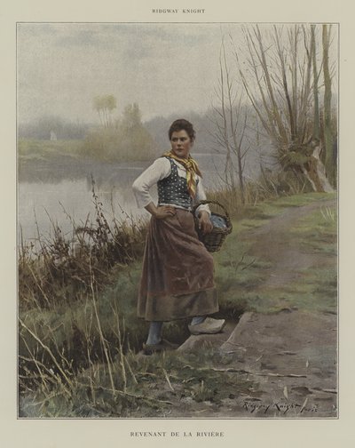 Ritorno dal fiume da Daniel Ridgway Knight