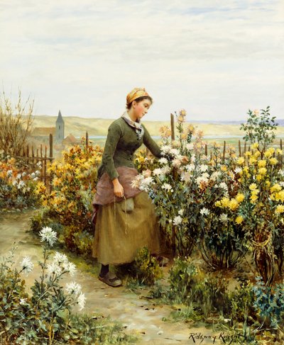 La figlia del giardiniere da Daniel Ridgway Knight