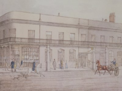 Sale di riunione e biblioteca Williams, Cheltenham, 1821 da Daniel Thomas Egerton