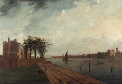 Palazzo di Lambeth da Millbank, 1808 da Daniel Turner