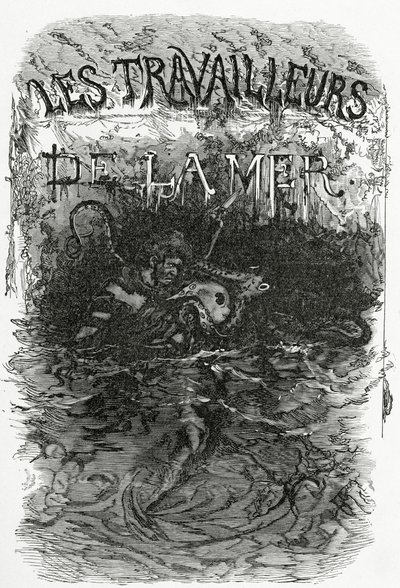 Illustrazione per il romanzo Les Travailleurs de la Mer, XIX secolo da Daniel Urrabieta Vierge