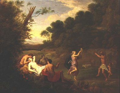 Baccanale in un paesaggio boscoso da Daniel Vertangen