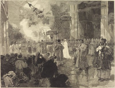 Le Feste di Santiago di Compostela: La Processione delle Reliquie da Daniel Vierge