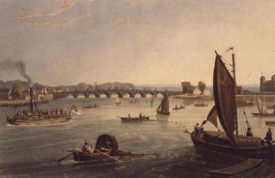 Ponte di Vauxhall da Daniel and Robert Havell