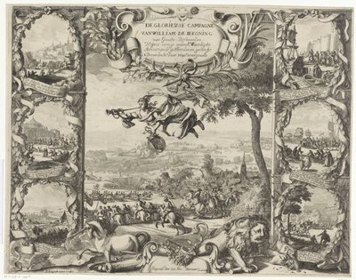 Vittorie del re Guglielmo III in Irlanda (parte superiore), 1690 da Daniel de Lafeuille