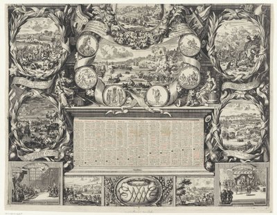 Vittorie del re Guglielmo III in Irlanda (parte inferiore), 1690 da Daniel de Lafeuille