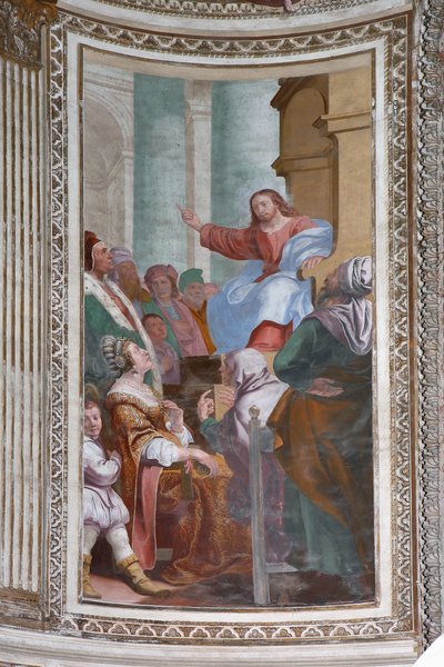 Gesù predica nel tempio da Daniele Crespi