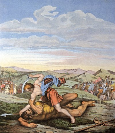 Davide e Golia da Daniele da Volterra (1509 66) (after)