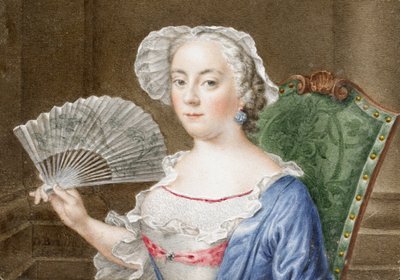 Ritratto di una dama con ventaglio da Daniël Bruyninx