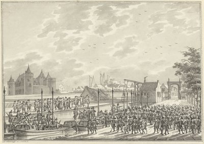 Arrivo dei cittadini armati di Amsterdam a Muiden, 1787 da Daniël Kerkhoff