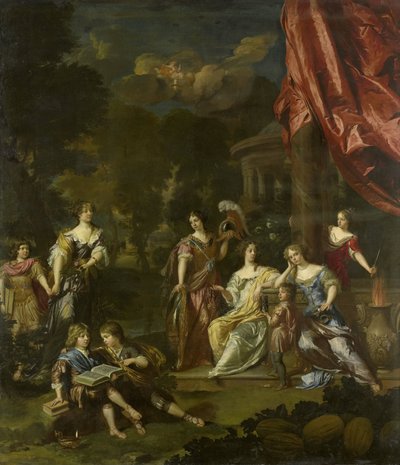 Ritratto Allegorico dei Figli di Diederic Pietersz van Leyden van Leeuwen, Borgomastro di Leiden, e Alida Paets da Daniël Mijtens (II)