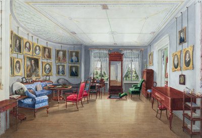 Interno della sala da disegno, c.1835 da Danish School