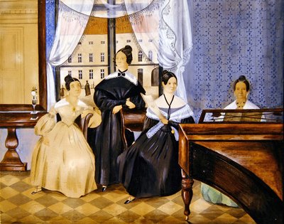 Il recital di pianoforte, c.1830 da Danish School