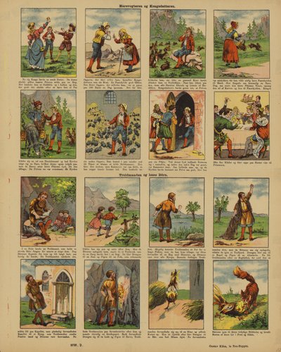 Due fiabe danesi raccontate in forma di fumetto da Danish School