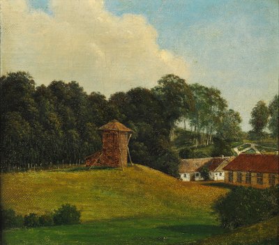 Danese:  Parti fra "Mariendal ved Assens" Vista di Mariendal vicino ad Assens da Dankvart Dreyer
