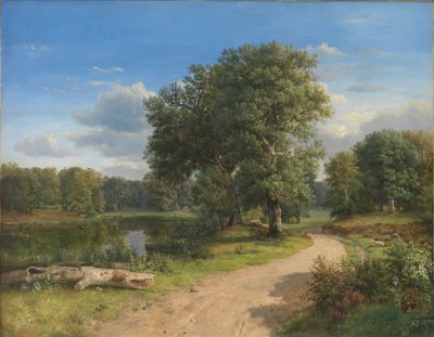 Paesaggio vicino a Hammermøllen, Zelanda del Nord da Dankvart Dreyer