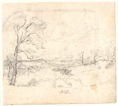 Veduta su un paesaggio collinare e boscoso da Dankvart Dreyer