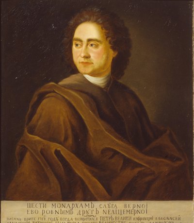 Ritratto di Afanasi Tatishchev, Batman dello Zar Pietro I 1685-1750, 1717 da Dannhauer