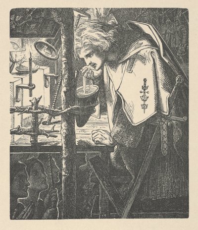 Sir Galahad dai Poemi di Tennyson da Dante Gabriel (after) Rossetti