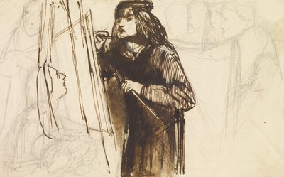 Un pittore al lavoro, 1850-1852 da Dante Gabriel Charles Rossetti