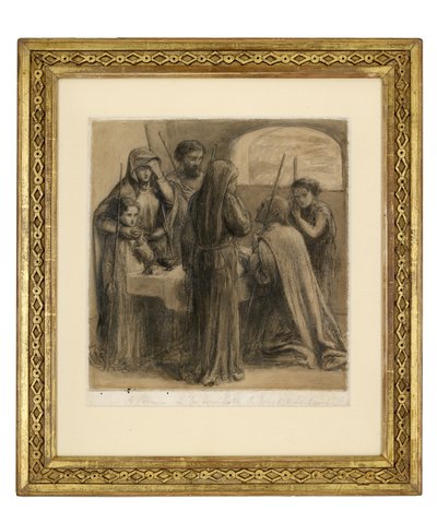 Una Pasqua nella casa di Giuseppe e Zaccaria, c.1850 da Dante Gabriel Charles Rossetti