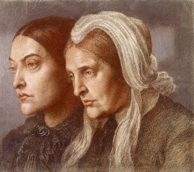 Christina Georgina Rossetti e Frances Mary Lavinia Rossetti da Dante Gabriel Charles Rossetti