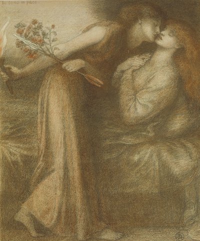 Il sogno di Dante nel giorno della morte di Beatrice Io sono in pace da Dante Gabriel Charles Rossetti