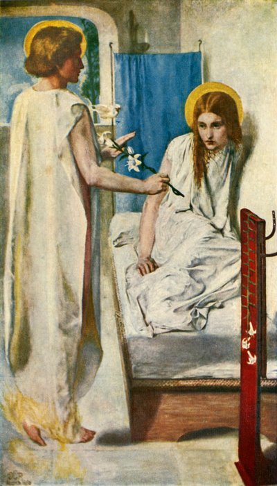 Ecce Ancilla Domini, 1849-1850, c1912 da Dante Gabriel Charles Rossetti