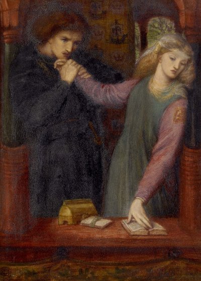 Amleto e Ofelia da Dante Gabriel Charles Rossetti