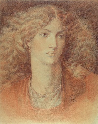 Testa di una Donna, chiamata Ruth Herbert, 1876 da Dante Gabriel Charles Rossetti