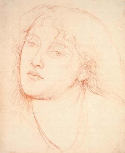 Testa di una donna da Dante Gabriel Charles Rossetti