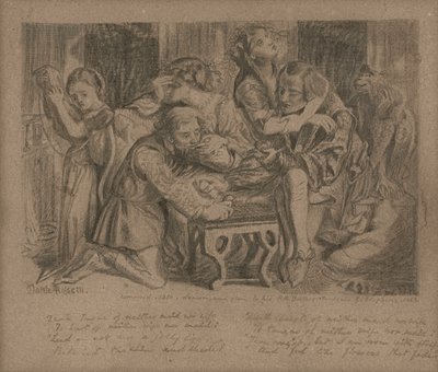 Hesterna Rosa, 1850 da Dante Gabriel Charles Rossetti
