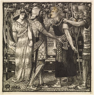 Giuseppe accusato davanti a Potifar da Dante Gabriel Charles Rossetti