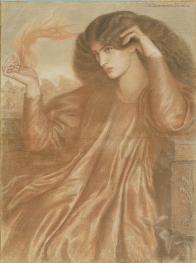 La Donna della Fiamma da Dante Gabriel Charles Rossetti
