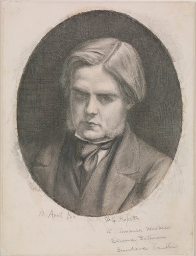 Ritratto di William Holman Hunt da Dante Gabriel Charles Rossetti