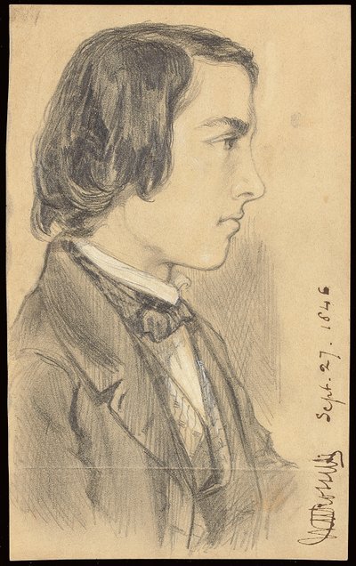 Ritratto di William Michael Rossetti, 1846 da Dante Gabriel Charles Rossetti